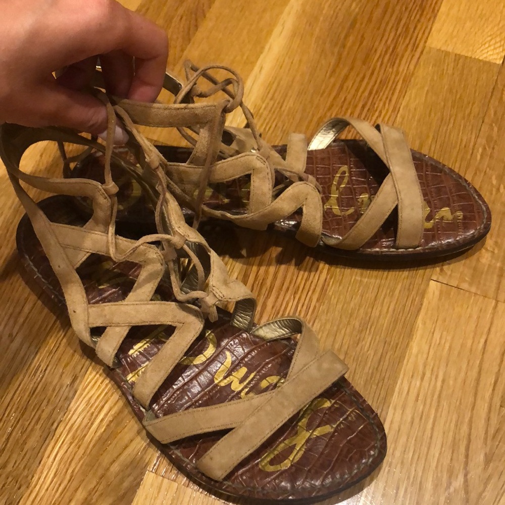 sam edelman nude gladiator sandals